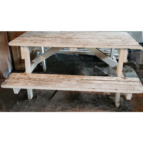Wooden Pic-Nic Table 62 W, 60 D, 32 T 