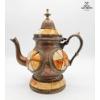 Image 2 : Vintage Moroccan Decorative Teapot Crafted From Brass 10''INCHES HEIGHT.