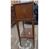 Image 3 : Wooden Cabinet with Double Doors and Shelf, 37 Inches Tall