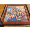 Image 1 : Art Painting - Oil On Board - Artist Unknown 18x18 Colorful Homecoming 