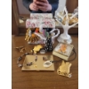 Image 1 : Floral Jewellery Chest (+Contents) Ceramic Ring Stand Tiger Lily 3 Piece Set & More