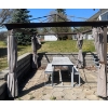 Image 1 : Back Yard Outdoor Gazebo w/ Picnic Table & Benches *(Needs New Curtains!) 