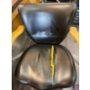 Image 3 : Orbit Hydraulic Salon Styling Chair 4 - Genuine Leather w/ Brushed Nickel - 22x24x37