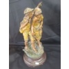 Image 1 : Metal Statue : "Ecole Buissonniere" 7.5" Diameter Base, 15 T, Stamped France