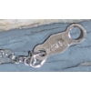 Image 2 : Pen Delfin - Sterling Stamped Chain w/ Rabbit Pendant 7.9g 