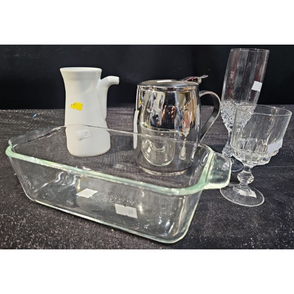 Pyrex Cooking Dish & Coffee Pot