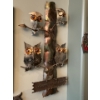 Image 4 : Owl Home Decor Collection, Bring Tools, Incl. Cast Iron Coat Hook, Trippy Picture, Metal Welcome 