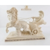 Image 4 : Roman Charioteer Sculpture with Horses, 16-Inch Width