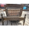 Image 6 : Collection of Antique Cast Iron Fireplace Components, Ash Can, Heat Shield, Gas Fireplace with Ceram