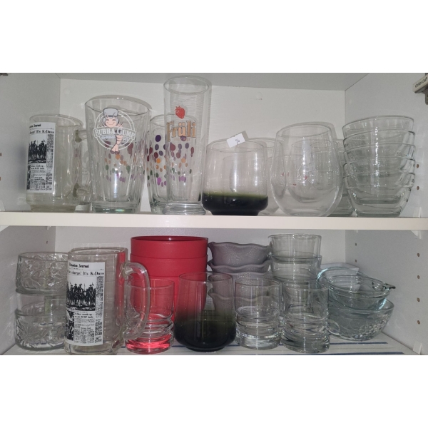 Assorted Drinkware and Dessert Bowls