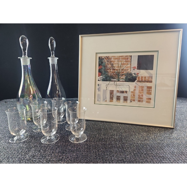 RIEDEL Wine Glasses and Decanters, Beautiful Framed Print by Vanderkooi