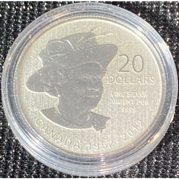 2012 Queen's Diamond Jubilee $20 Fine Silver Coin