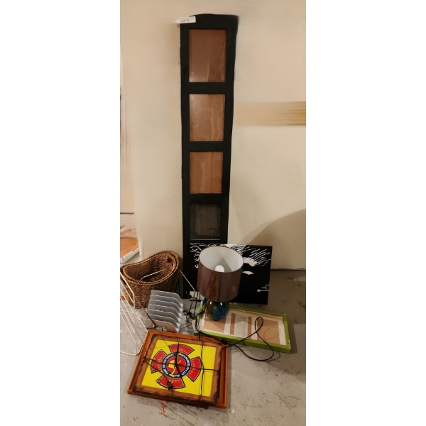 Picture Frame, Room Divider, Baskets, Ceramic Lamp and more