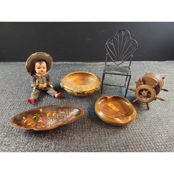 Eclectic Collection- Roseville Pottery Piece, Artist Signed Pottery and Vintage Decor