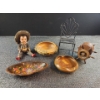 Image 1 : Eclectic Collection- Roseville Pottery Piece, Artist Signed Pottery and Vintage Decor