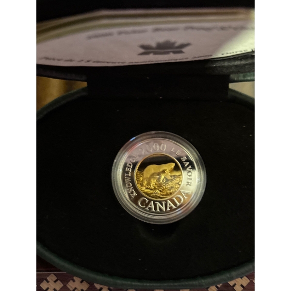 2000 $2 Path of Knowledge: Polar Bear - Sterling Silver Coin