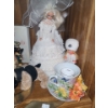 Image 5 : Plush Dog w/ Scarf 12 T, Brass Birds 24.5 X 5.5, Barbie in Wedding Dress,Pumpkin Decor 8 T and More!