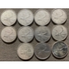 Image 1 : Canadian 25-cent Pieces 80% Silver 64.13 Grams
