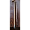 Image 1 : - Wooden Cane w/ German Emblem Decor and Stick  Adorned w/ Shark Teeth 