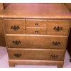 Image 3 : Floral Upholstered Chair and Solid Wood Chest of Drawers Set