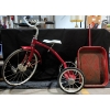 Image 1 : Antique XL Tricycle w/ Pull Along Cargo Trailer 40x33