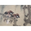 Image 2 : Asian Birds in Tree Painting 20 X 28, Framed Under Glass, Signed by Pauly Wong