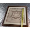 Image 9 : Framed Vintage Piece of Nottingham Lace, Traditional English Textile ( 16"W x 16.5"H)