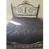Image 2 : Ornate Metal King Sized Head and Foot Boards w/ Side Rails 83 W, 90 D, 66.5 T 