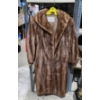Image 1 : Custom-Made Mink Fur Coat by Furs by Lister, Size S/M, Brown