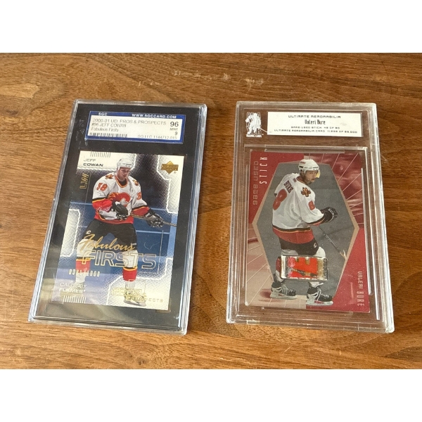 Graded Hockey Cards - Jeff Cowan (Grade 9) w/  Valeri Bure 