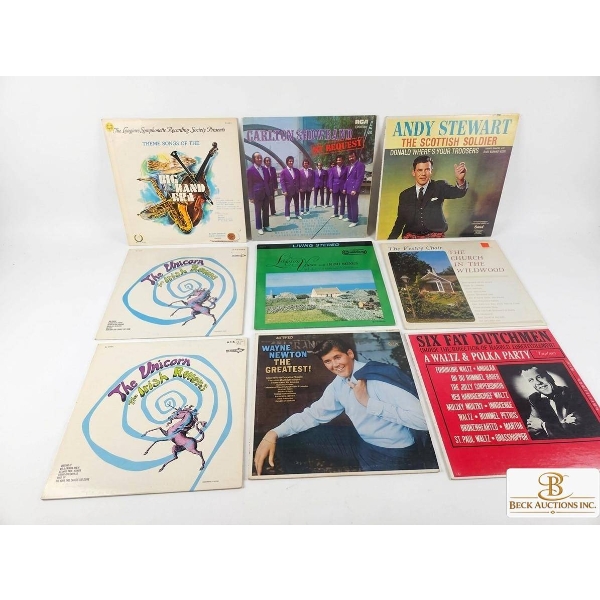 9 Assorted Vinyl Records