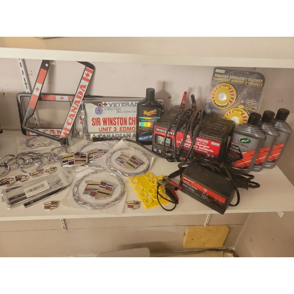 Cadillac Lover's Essentials - Motomaster Engine Starter w/ Assorted Caddy Swag & more 