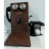 Image 1 : 2 Antique Hand Crank Wall Phones - Northern Electric Mo.717 Oak 12"x20" &  More