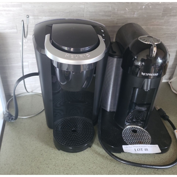 Nespresso Virtuo & Keurig Coffee Makers