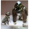 Image 2 : Swarovski Crystal Endangered Wild Life "Gorillas' 6x5 2009
