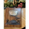 Image 5 : Rustic Wildlife Lot with Art, Bear Figurine, and Tapestry
