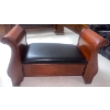 Image 5 : Stunning Genuine Leather Bombay End Of Bed Bench 46L