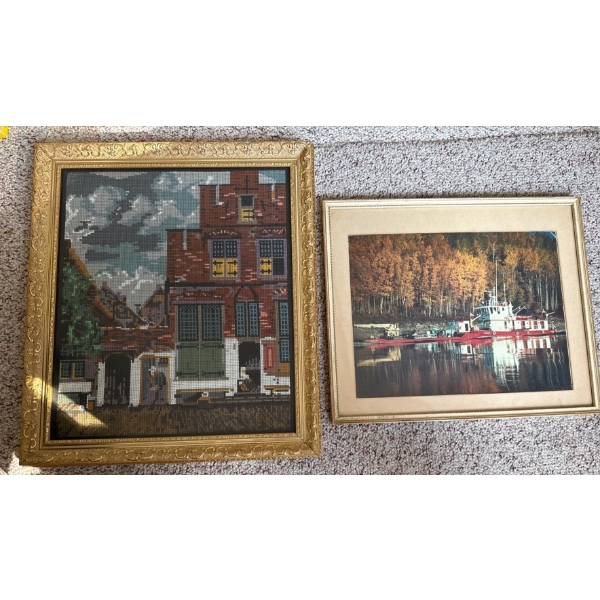 2 Framed Reproductions of'The Little Street' By Johannes Vermeer 1 Petite Point 