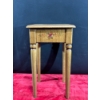 Image 4 : Wooden Painted Side Table with Drawer 13.5Wx15Dx24.5H
