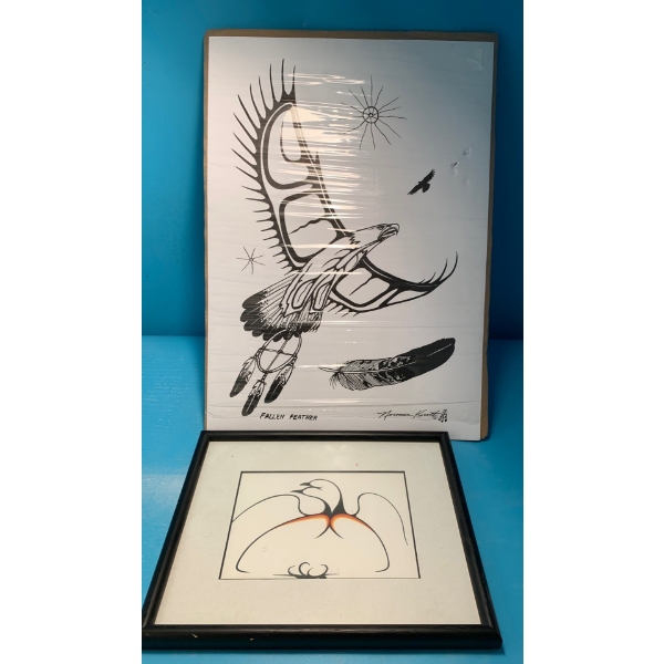 Norman Knott w/ Clemens West Coop First Nations Art 10x8