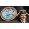 Image 1 : 1978 Framed Royal Doulton Rounding The Horn John Stobart Plate + 1951 Royal Doulton