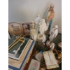Image 2 : Spiritual Collection: Mary Figurine 11 T (Small Chips), Wooden Jesus Carving14 X 24, Books and More!