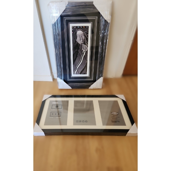 Limited Edition Print "Looking Back" by Klak, Numbered 56/200, 13 X 21, Framed Under Glass, Book