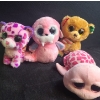 Image 4 : Beanie Babies- Glitter Eyes- Assorted Including: Turbo, Glamour, Tusk, Shelby and More!