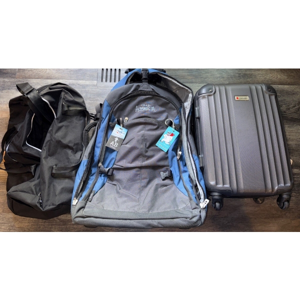 Team Alberta Skate/Hockey Bag w/ Hard Cased Suitcase & Duffle Bag