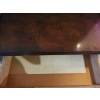 Image 4 : Wooden Side Table with Three Drawers, 32" W x 17" D x 28" H