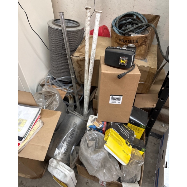 Assortment of John Deer Parts & Filters  (More items Beyond Pics Shown)
