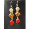 Image 5 : Stamped .925 Semi Precious Stone Necklace and Earring Set