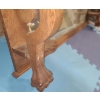 Image 2 : Wooden Hall Mirror w Shelf & Lion Foot Detail 45 w 9 d 2 1/2 h