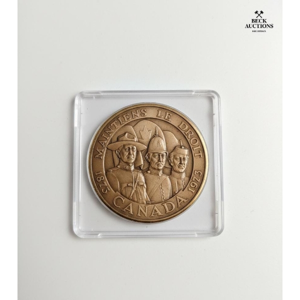 1873-1973 Royal Canadian Mounted Police(RCMP) 100th Anniversary Centennial medal MAINTIENS LE DROIT 